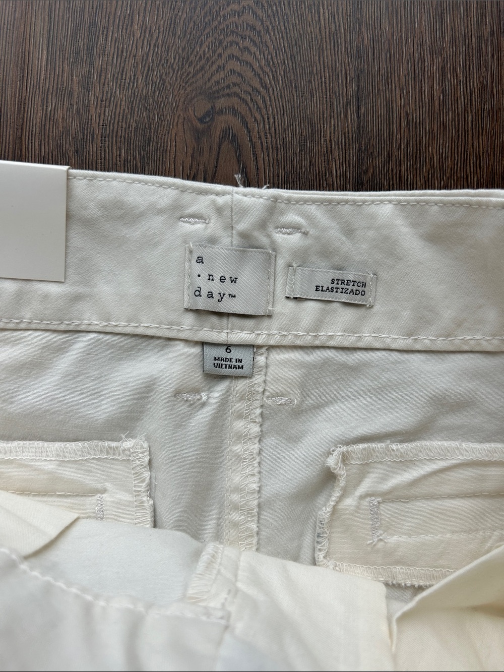 NWT a new day High Rise Straight Cream Pants Size 6 | Cream Pants | Business - Picture 4 of 7